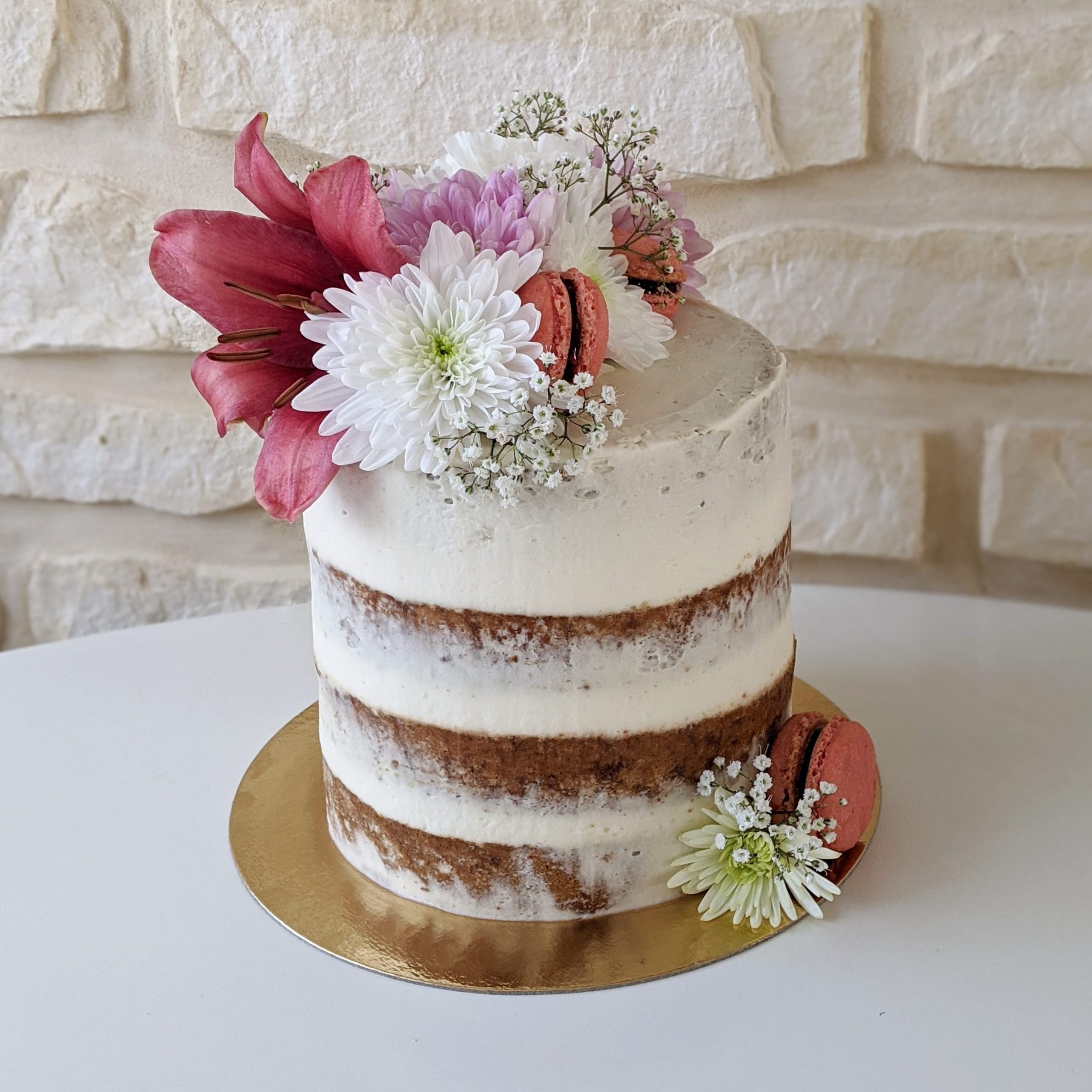 naked cake rose